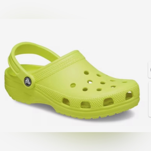 CROCS Women’s size 10 Classic-Neon Yellow-NWT - Picture 1 of 4